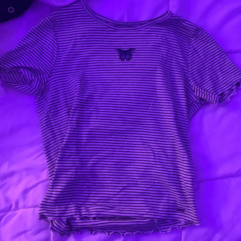 Two hollister butterfly ribbed tees - both medium